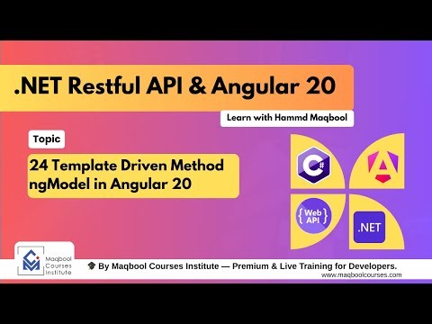 24 Template Driven Method ngModel in Angular 20