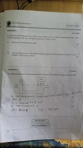 Question 9A cylindrical swimming pool has a radius 2m and dept... | Filo