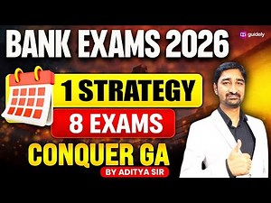 Bank Exams 2026 | 1 General Awareness Strategy for 8 Bank Exams 🔥 | Conquer GA with Aditya Sir