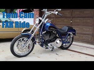95 CI Twin Cam Harley Blue Frame FXR quick ride