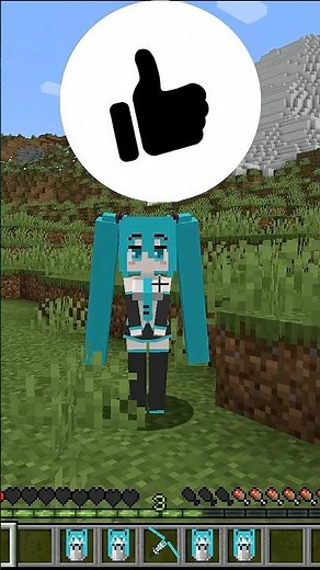 マイクラの初音ミクが強すぎる！🔥 #shorts