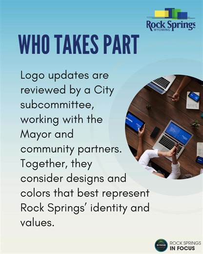 The City of Rock Springs recently refreshed its official logo. The design reflects who we are today while honoring our history. Curious about the inspiration behind the update? Our latest **In Focus: Explained** video dives into the details of how logo updates are created, what each color symbolizes, and our thoughtful approach to introducing this new design gradually. 📽️ **Watch now** to discover more about our journey and what this change means for our community! #RockSprings #RockSpringsInFo