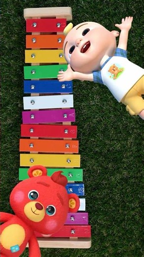 Learn Colors With Music! 🎵🌈 Boba Bear's Xylophone Instrument Fun! #cocomelon #shorts