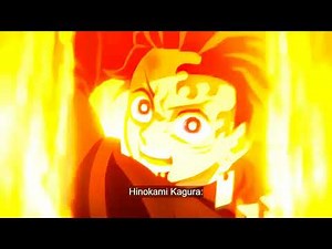 Hinokami kagura - Dragon sun Halo Head Dance 4k 60fps #demonslayer #anime