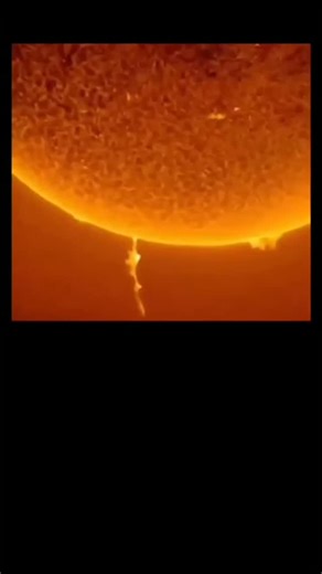 Data To Discovery on Instagram: "A massive solar flare over 200,000 km long just erupted from the Sun that’s nearly 16 times Earth’s diameter. This intense burst of solar plasma is known as a prominence a looping structure of superheated gas held by magnetic fields. Flares like this can release energy equivalent to billions of nuclear bombs and may impact Earth’s communication systems, satellites, and power grids. The Sun is entering a peak in activity and space weather is becoming more real tha