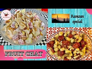 How to Make Creamy and Sweet & Sour Fruit Chat || Ramzan Special || Aliya's Kitchenette