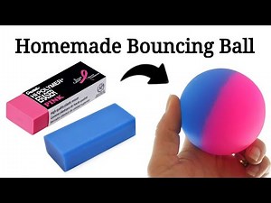 DIY homemade ball/how to make bouncing ball at home/ crazy ball making with eraser/bouncy ball#ball