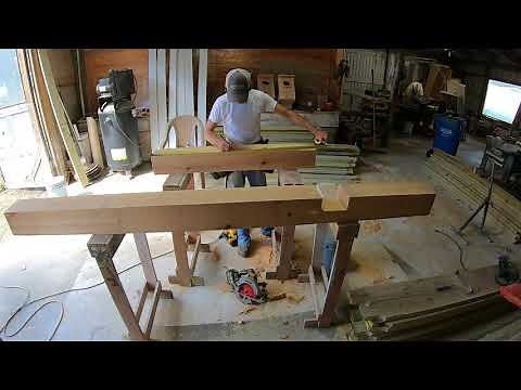 Building a cross for a wedding