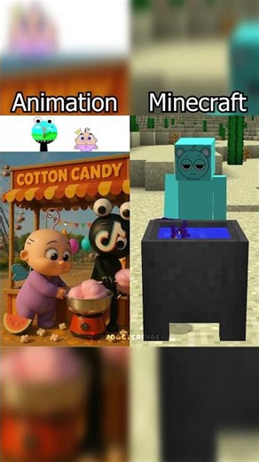 My Sprunki OC_ TikTok & Poof – Carnival Cotton Candy, minecraft parody @Binko_Real