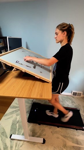 Puzzled Daily on Instagram: "Puzzling + walking pad = multitasking? 🧐 @all4jigpuzzleparadise #all4jig #puzzleboard #rotatingpuzzleboard #puzzletable"