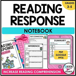 Reading Response Notebook, Reading Response Journals, Reading Graphic Organizers - Etsy