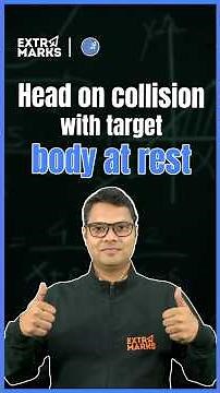 JEE Physics Trick: Solve Head-On Collision with Stationary Body in 60 Seconds | PYQ Solved