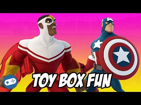 Falcon and the Winter Soldier Disney Infinity 3.0 Toy Box Fun Gameplay