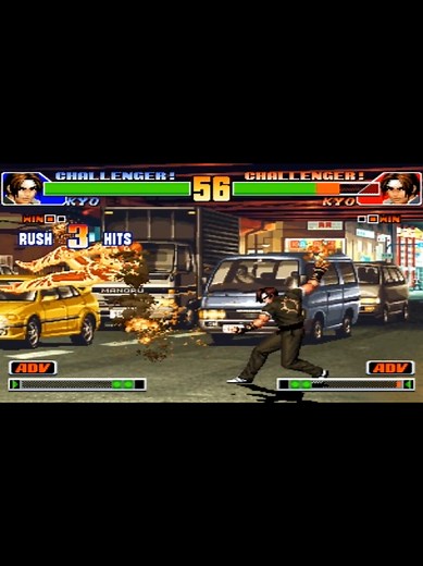 Kyo vs Kyo kusanagi the king of fighters 98 #kof #thekingoffighters #kof2002 #kof98