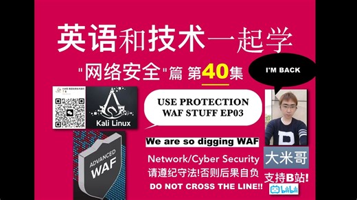 英语和网络安全一起学 - 第40讲 - keep digging WAF(Web application firewall)