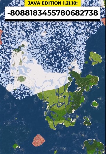 Minecraft half-frozen continent island seed: Unique survival world