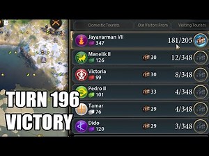 Khmer are so STRONG I won in less than 200 turns! - Civ 6 Khmer