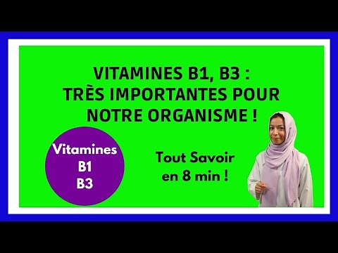 Vitamins B1 and B3: all the information in less than 10 minutes!