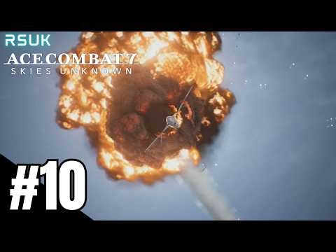 Ace Combat 7: Skies Unknown - Mission 10 - Transfer Orders PS4 (No Commentary)