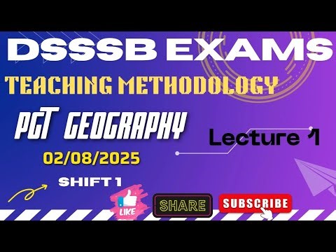 DSSSB TEACHING METHODOLOGY MADE EASY LEC-1 #dsssbexamwindow ‪@dsssbexamwindow‬