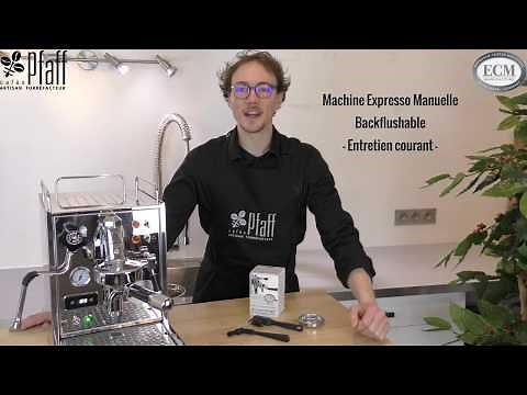ENTRETIEN COURANT SUR MACHINE EXPRESSO MANUELLE BACKFLUSHABLE AVEC ECM