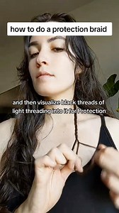 How to do a protection braid. What is a protection braid? A braid created with the intention of protecting yourself from other people’s energy, especially useful before large events or going in public. Protection braids are easily customizable depending on the intention set or oil used. #protectionbraid #hairmagic #energeticprotection #protectionspell #beginnerwitchtips #beginnerwitch101 #easyspells #glamourmagick #DragonsBlood | Instant Witch