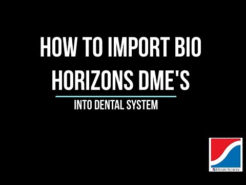 How to import Bio Horizon DME files into 3Shape Dental System