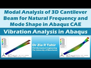 Vibration or Modal Analysis of a Rectangular Cantilever Beam in Abaqus