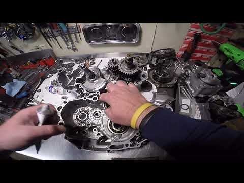 Yamaha YFZ450R Full Engine Assembly Part 1 Crankcases, Crankshaft and Transmission.