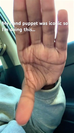 I’m iconic for my hand puppet.