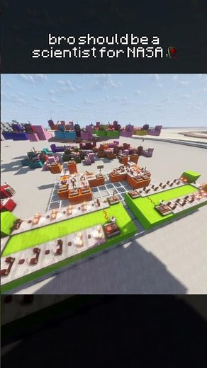Self-Landing ROCKET using Redstone in Minecraft Create Aeronautics #minecraft
