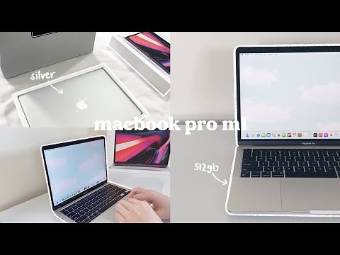💻 13" macbook pro m1 silver | unboxing, customization, comparison, accessories