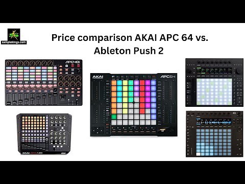 Price comparison AKAI APC 64 vs. Ableton Push 2