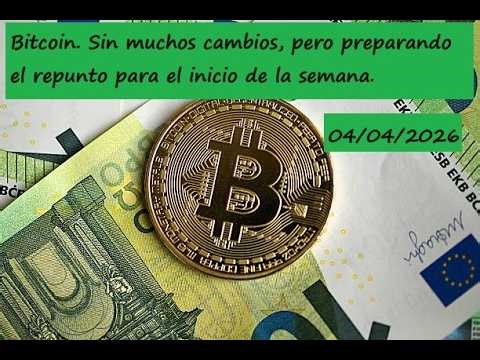 Bitcoin. Not much changed, but preparing for a rebound at the start of the week.