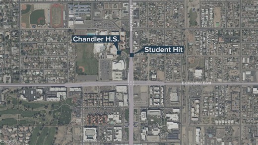 Chandler student who was hit by a car has died