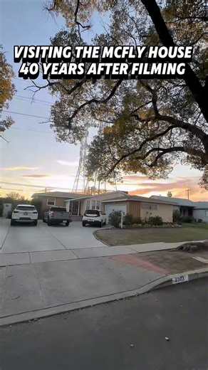 Visiting the Marty Mcfly House used in Back to the Future 40 Years later….. 🎥 TikTok/jonathan.mejia #backtothefuture #bttf #backtothefutureday #80s | Delorean Rental