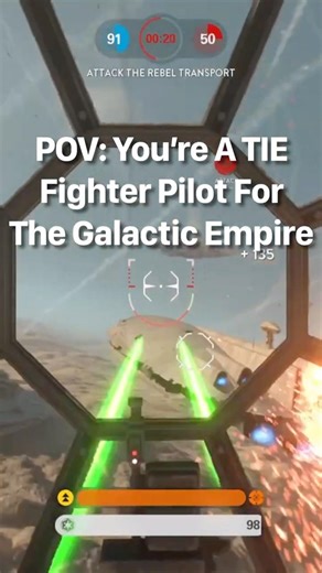 POV: You’re A TIE Fighter Pilot For The Galactic Empire #StarWars #Gaming #starwarsbattlefront #PS4