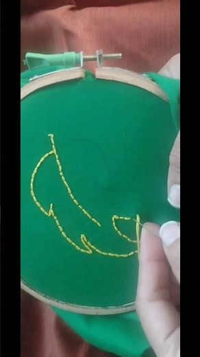 how to make back stitch,♥️back stitch easy step by step learn bigganers ♥️