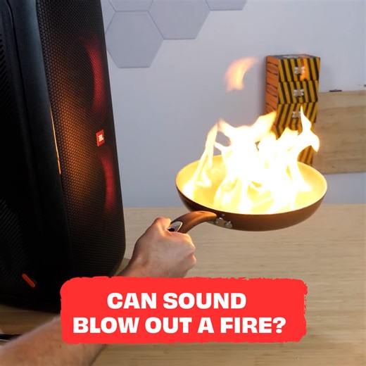 71K views · 995 reactions | Using sound as a fire extinguisher  | The Action Lab | Facebook