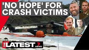 The Australian Defence Force helicopter crash in Queensland has gone from a rescue to a recovery mission, with families of the four crew members told there is no chance they survived. www.7NEWS.com.au #7NEWS #TheLatest | 7NEWS Australia