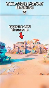 CORAL CASTLE IS SLOWLY RETURNING in Fortnite Chapter 7 Season 2 💀 #fortnite #shorts #gaming