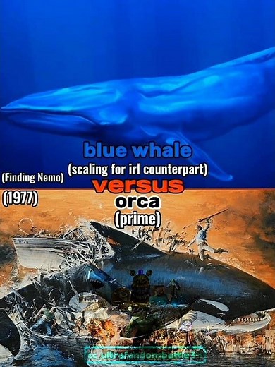 blue whale (Finding Nemo) vs orca (1977)