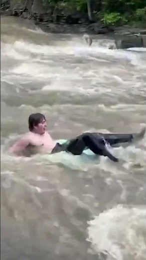 Would You Try This Waterfall Tubing? #shorts #adventure #travel