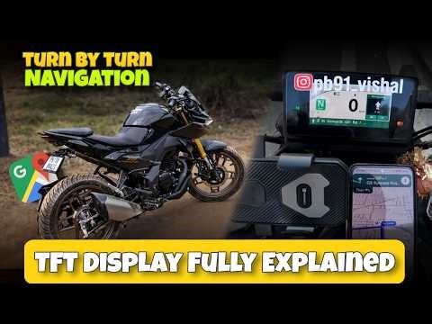 Honda CB125 Hornet TFT Display Features🔥| Turn-by-Turn Navigation Setup & Guide📱