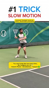 Massive Topspin Forehand Trick (Instant & Easy) #tennis #tennisforehand #forehand #TennisTips | Filipe Teixeira