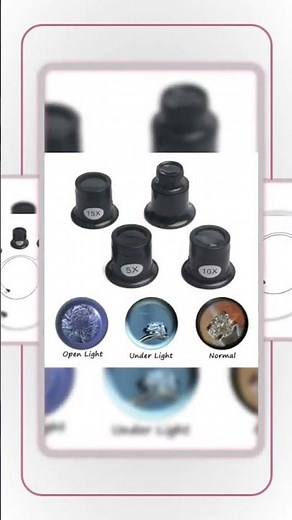 Jewelers Eye Loupe Magnifier Set with Magnifications
