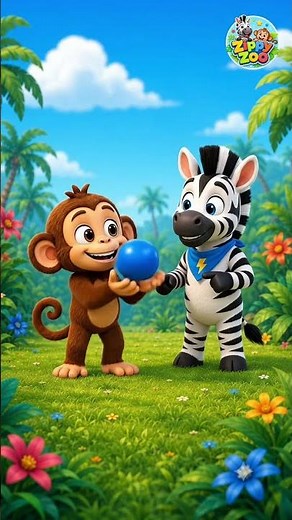 Monkey Lost His Yellow Banana! 🍌 Learn Colors with Zippy Zoo #Shorts
