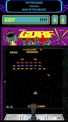Back of the Arcade Top Ten list | Number 2 - GORF The Game That Talked Back!