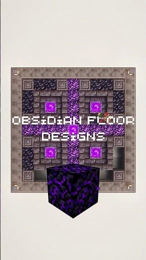 Minecraft Obsidian Floor Designs #minecraft #minecraftfloordesign