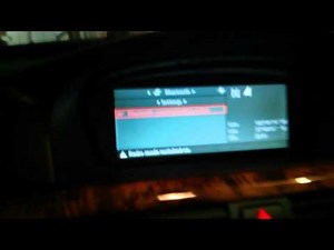Frozen bluetooth setting in iDrive - 2006 BMW 330i (E90)